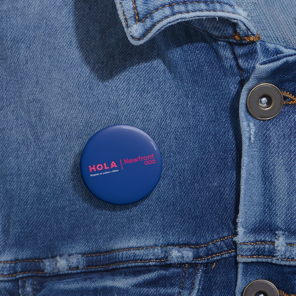 HOLA Pin Button - Blue