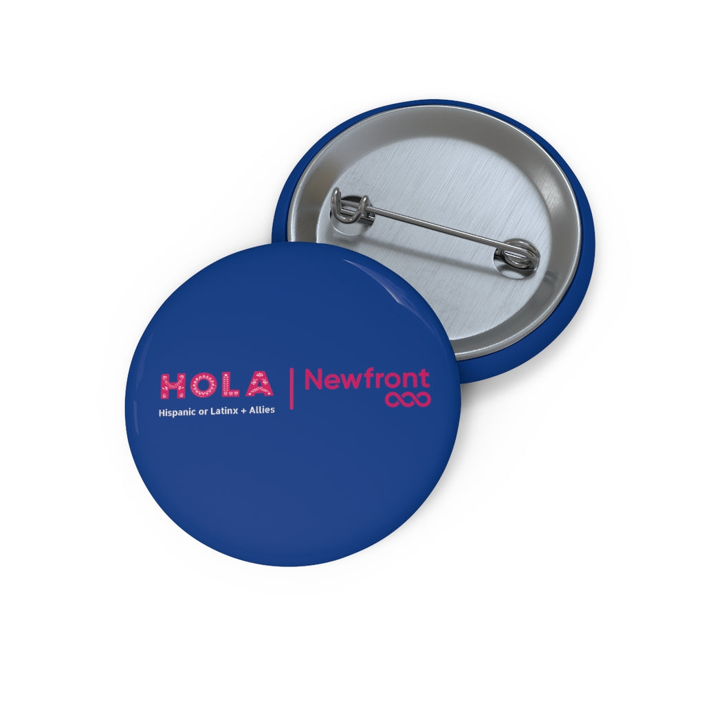 HOLA Pin Button - Blue